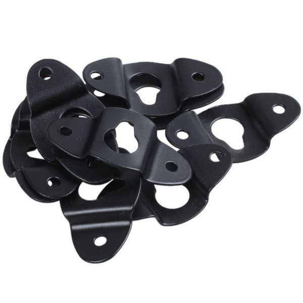

robe hooks 10pcs audio speaker wall mounted iron hanger plate black 4.8cm long