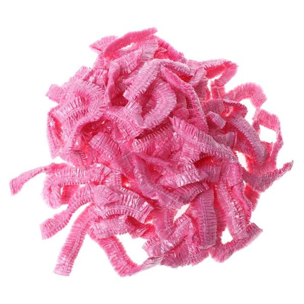 

shower caps 875a 100 pcs clear disposable hair salon elastic waterproof bathing