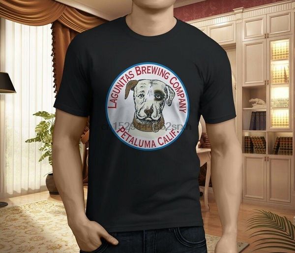 

men's t-shirts lagunitas beer mens black t-shirt size s-3xl, White;black