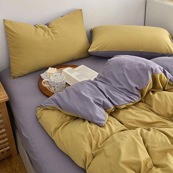 

bedding sets cutelife nordic cotton bed sheets set duvet cover pillowcases single home textile double linen cozy bedroom