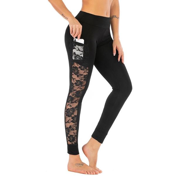

women's pants & capris fitness trousers activewear slim casual high waist leopard push up leggings 2021 summer women workout polyester, Black;white