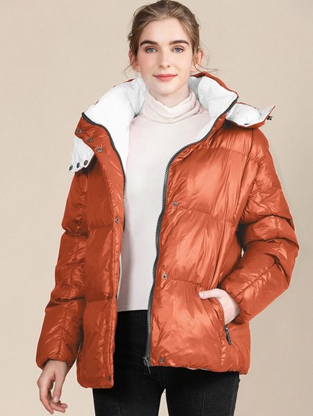 

zip pocket hooded puffer coat b2kt#, Black
