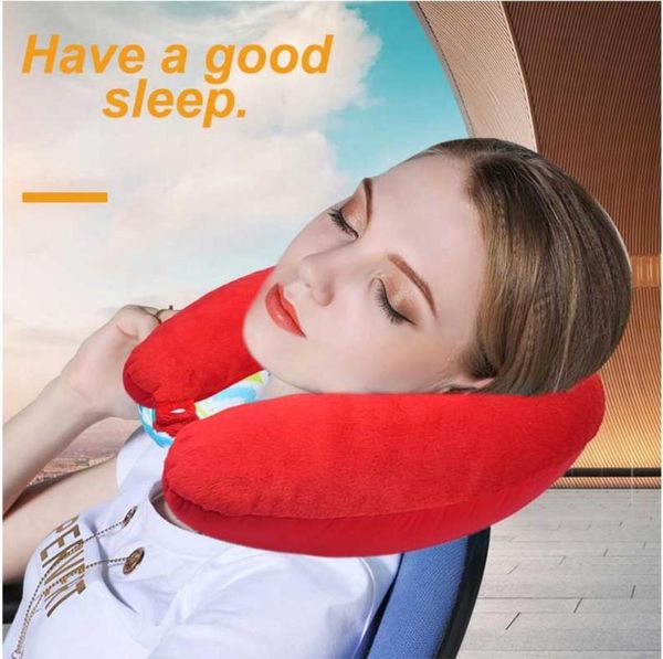 

pillow u-shaped comfortable soft travel neck memory foam for home pain