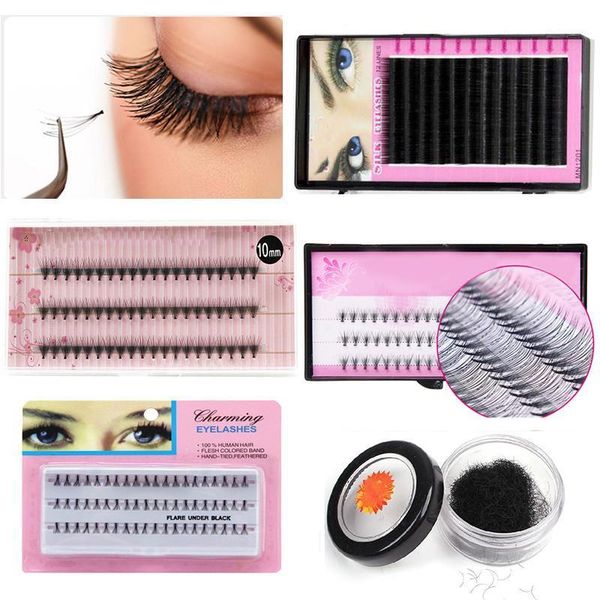 

10-8box individual cluster eye lashes grafting fake false eyelashes extensions beauty makeup tools 8-14mm1