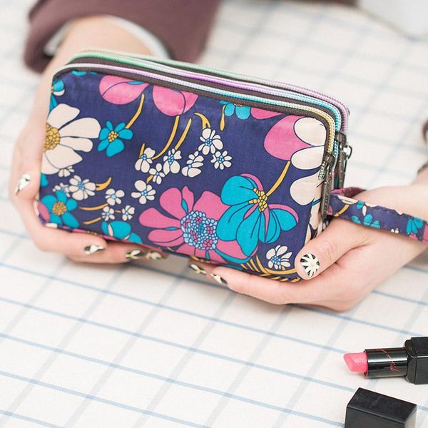 

wallets 1 pcs women lady wallet purse zipper fashion durable for mobile phone coin money h9, Red;black