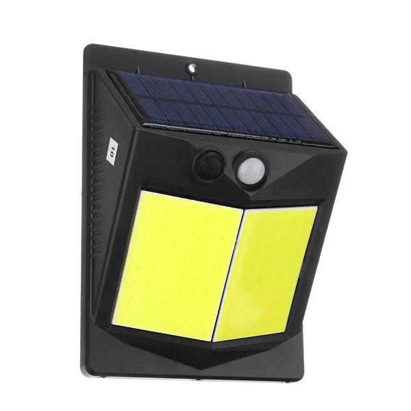 

96 cob solar power light pir motion sensor security outdoor garden wall lamp