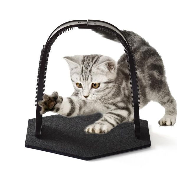 

manufacturer direct style pet vaulted scratching post scratch rub hair the cat brushes toys supplies cross-border