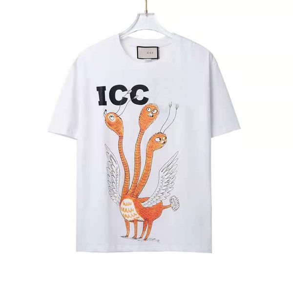 

2021 high-quality men's t-shirts and polo shirts, casual letters, embroidered patterns, couple suits, short-sleeved cotton, White;black