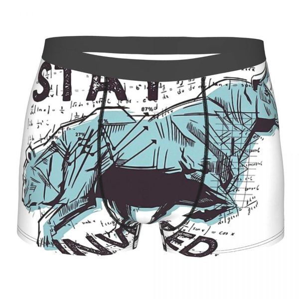 

underpants stock market bear bull stay invested dogecoin homme panties male underwear ventilate, Black;white