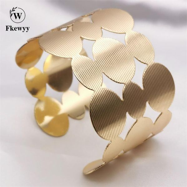 

bangle fkewyy fashion luxury jewelry charm punk bangles for women geometry cuff bracelets girl gold plated bracelet accessories party, Black