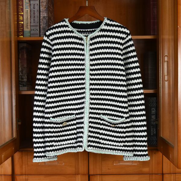 

women's sweaters 2021 female spring elegant o-neck wool mesh coat tarja cardigans c802, White;black