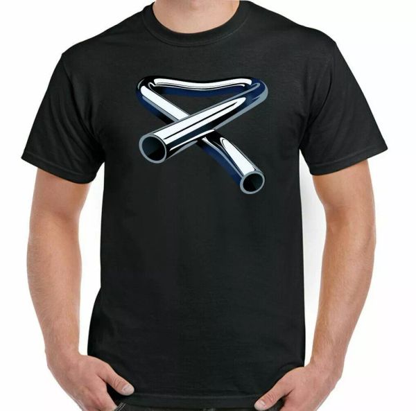 

tubular bells t-shirt mike oldfield mens album music tee cd cover, White;black