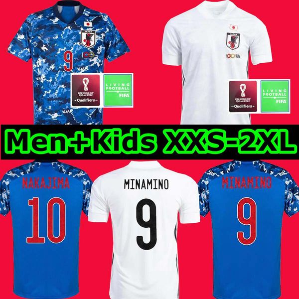 

2022 japan soccer jersey away home world cup qatar 2021 samurai blue minamino atom tsubasa kagawa okazaki nagatomo hasebe football shirt, Black;yellow