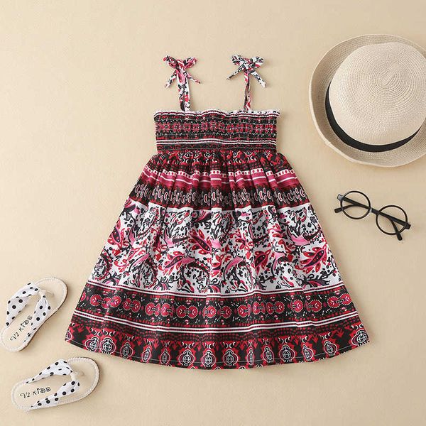 

new summer fashion girl's red suspender dress, Blue