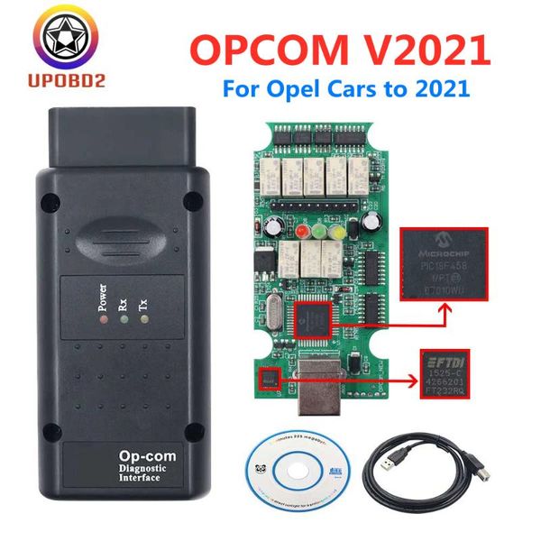 

code readers & scan tools 2021 est op com v2021 pic18f458 ftdi ft232rq chip opcom 170823c for obd2 diagnostic scanner flash firmware up