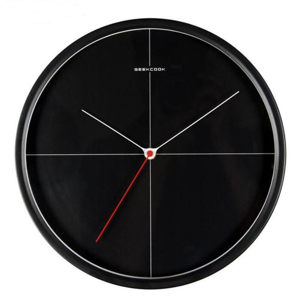 

wall clocks metal circular living room clock watch study designer mute reloj de pared time wandklok home decor l