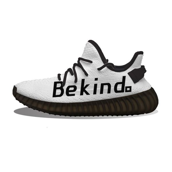 

diy custom be kind running shoes mesh printed mens womens trainers outdoor sports sneakers eutm