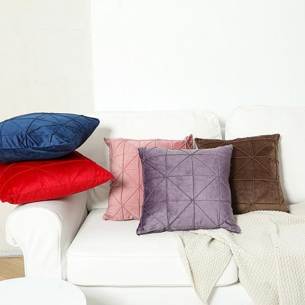 

cushion/decorative pillow modern fashion color candy velvet cushion cover square 18" home decorative sofa throw pillows