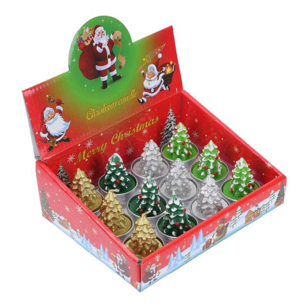 

candles 12pcs xmas tree decorative tea wax festival candle decors
