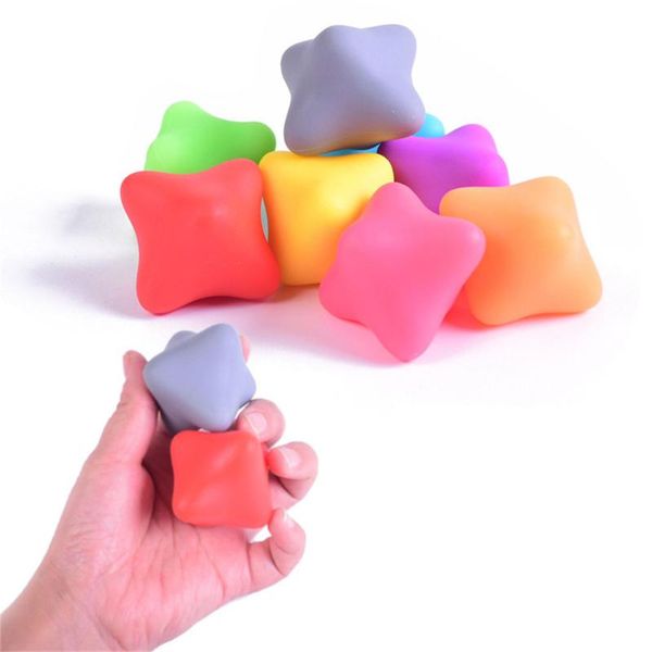 

fitness balls colorful silicone grip ball rehabilitation training leisure relaxation palm arm leg neck shoulder hexagonal massage