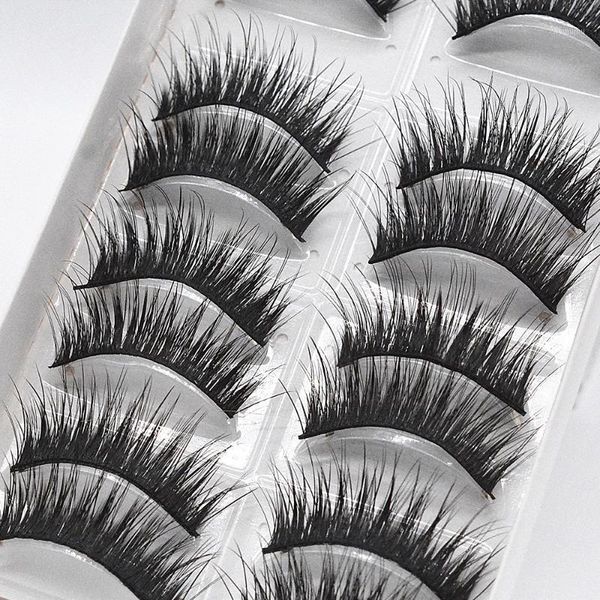 

natural length thickening stage eyelashes soft false hair eyelash long lashes eye thick cross beauty makeup 1set1