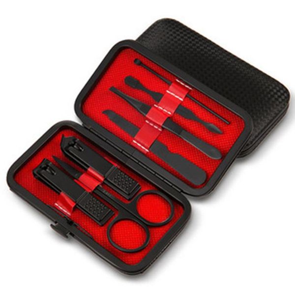 

nail art kits manicure cutters clipper 7pcs household stainless steel ear spoon clippers pedicure scissors tool