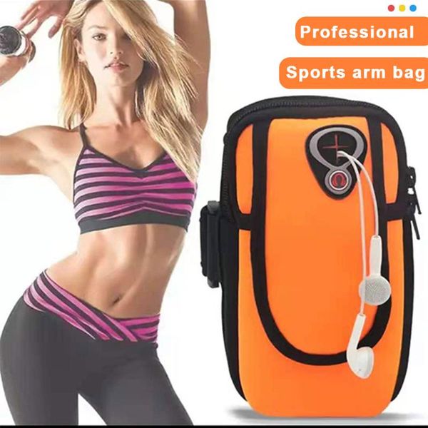 

outdoor bags running armband bag sports jogging 6 inch phone fitness gym waterproof arm belt climbing cycling