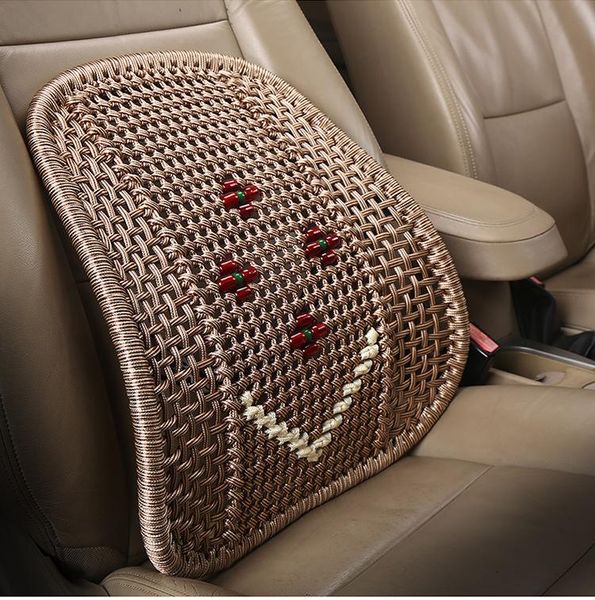

seat cushions car cushion waist support pad protection back massage lumbar hand-knitted ice silk interior accessories
