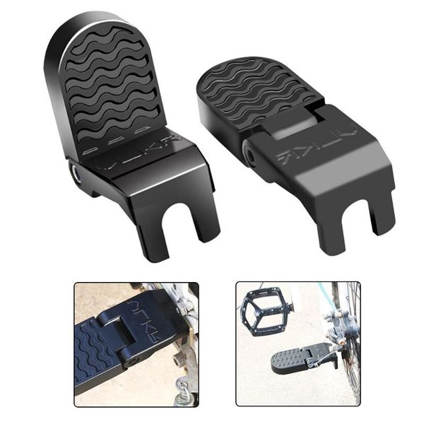 

bike pedals 1pair 15/10mm rear seat aluminum alloy non-slip durable easy to use footrest foot rest pedal
