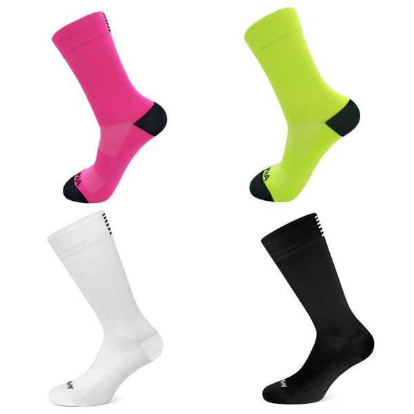 

sports socks professional cycling mtb bike breathable universal road bicycle outdoor racing for men women, Black