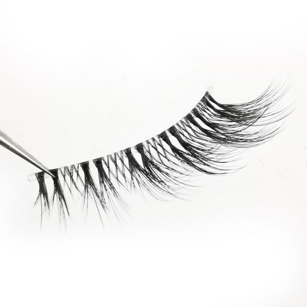 

false eyelashes mink 3d handmade transparent stem natural long cross winged party dating makeup thick fake