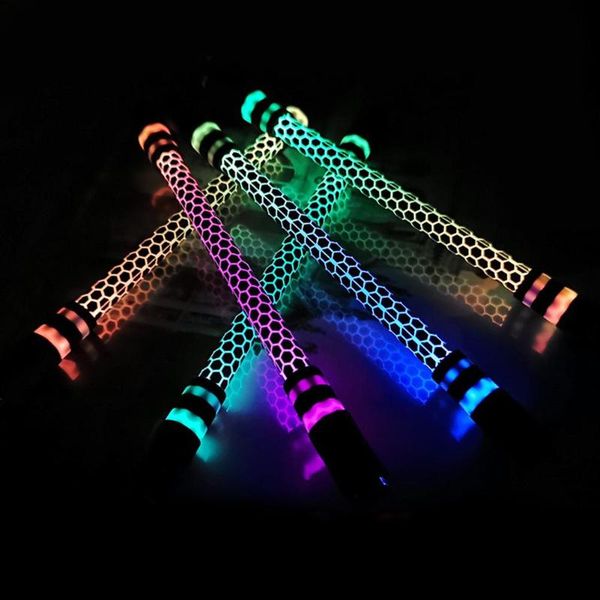 

ballpoint pens turn glow plastic pen beginner novice fluorescent fingertip toy 21 cmÂ professional anti-slip coating gift for kids, Blue;orange