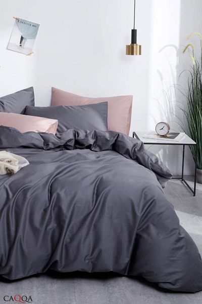

bedding sets dark gray natural cotton double anthracite duvet cover set anty00021