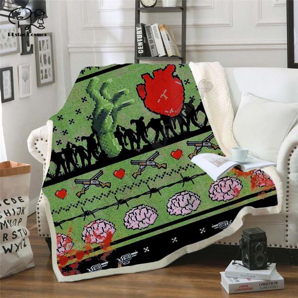 

blankets christmas animal fleece blanket 3d full printed wearable adults/kids drop shippng style -2