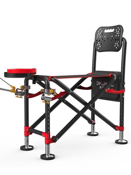 

fishing accessories multifunctional wild chair all terrain folding portable small reclining platform