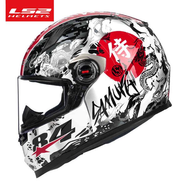 LS2 FF358 Full Face Motorradhelm ls2 Racing Casco Alex Barros Samurai Capacete ECE Cascos Para Moto