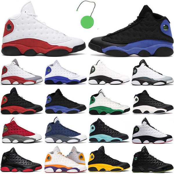 

2021 basketball shoes mens jumpman 13 13s red flint hyper royal playground reverse lucky green black cat chicago women great trainer