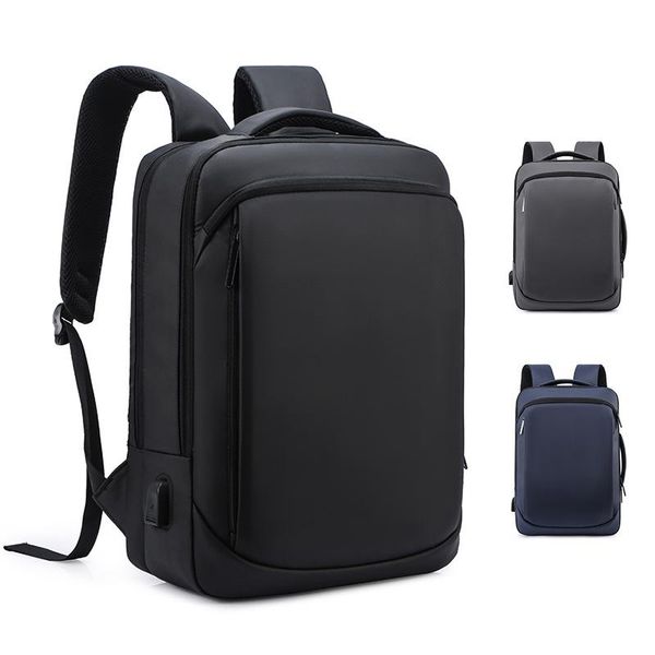 

backpack men fashion fit 15.6 inch waterproof lapbackpacks usb charging multi-layer space travel bag business male mochila