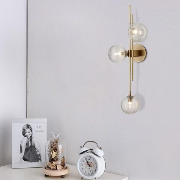 

wall lamps nordic modern simple creative glass led lamp living room study hall lighting decoration decor minimalist