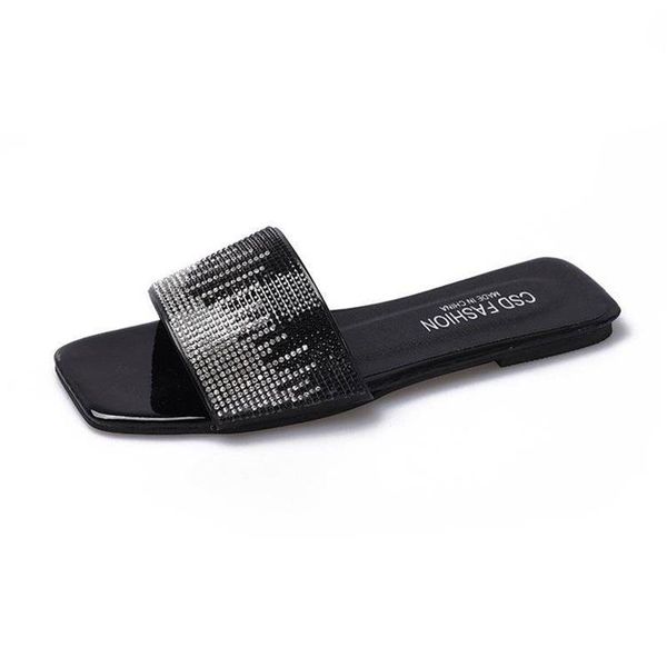 

slippers 2021 women indoor floor flat shoes girls non-slip flip flops bath home female comfy slides zapatos black silver