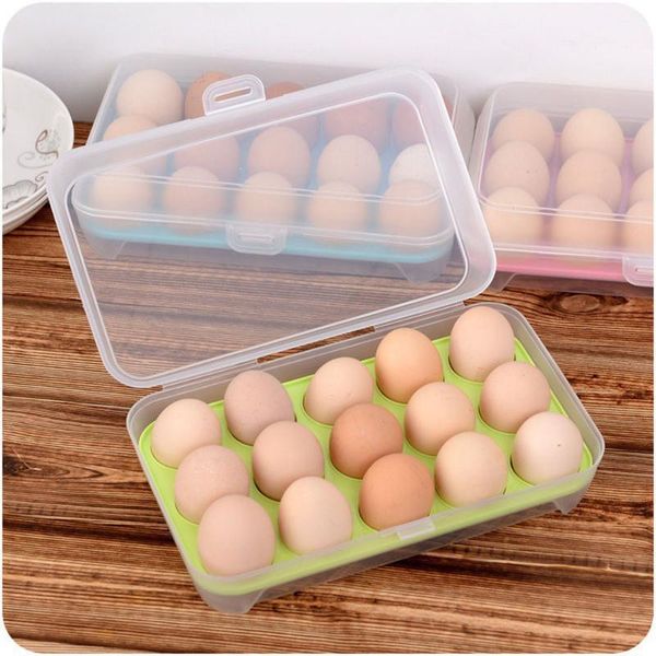 

storage bottles & jars useful refrigerator eggs box 15 holder food container case drop apr01