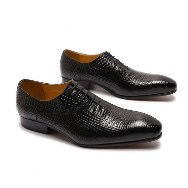 Mode Winter Herren Kleid Schuhe Echtes Leder Schnalle Schnüren Hochzeit Formale Oxfords Business Büro Schwarz Braun