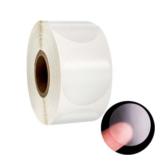 

gift wrap 13ma 500pcs/roll round transparent stickers stamp envelopes cards wedding invitations packages scrapbooking decor