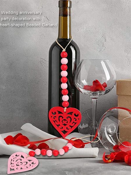 

decorative objects & figurines valentine's day wooden bead decoration holiday decorations wedding anniversary