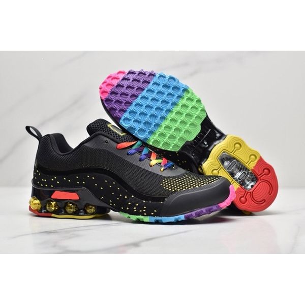 

shoes reax run men women rainbow running black orange green cushion breathable sneaker des chaussure trainer