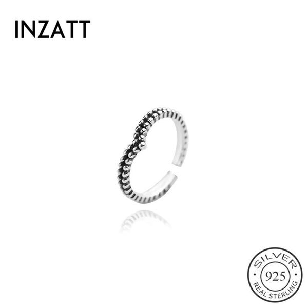 

cluster rings inzareal 925 sterling thai silver punk minimalist opening ring for fashion women party fine jewelry vintage accessories, Golden;silver