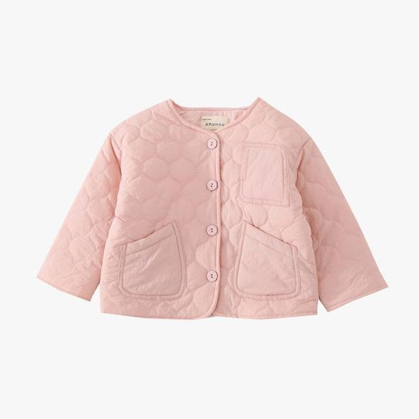 

down coat 2021 girls' autumn and winter clothes warm jacket baby, Blue;gray