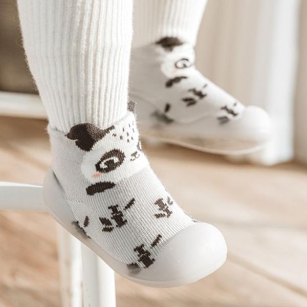 Erste Wanderer 2021 Ankunft Frühling Baby Socke Schuhe Niedlichen Tier Stil Boden Geboren Kleinkind Jungen Mädchen Chidren Anti-slip socken