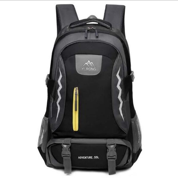 

backpack fashion casual large capacity men women's outdoor sport double zipper shoulder bags travel bag