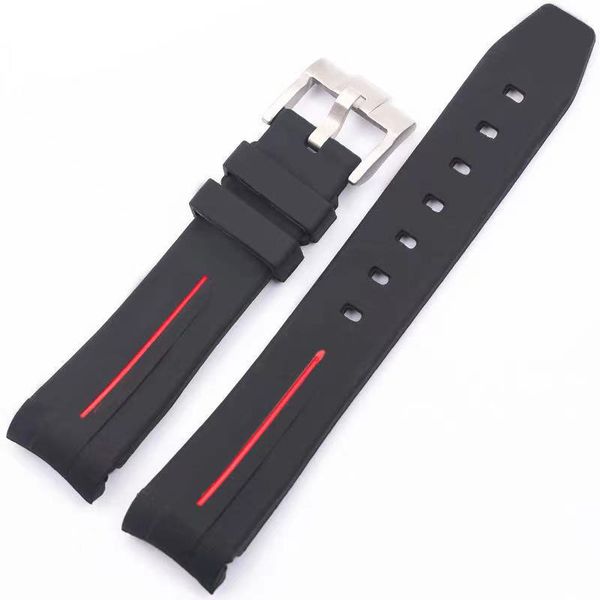 

mens sport watch adapter green blackwater ghost diving watches rubber silicone strap 20 mm tape arc mouth solid spot wristwatches, wristwatc, Slivery;brown